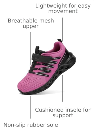 Image of koppu Boys Girls Shoes Non-Slip Tennis Shoes Fashion Lightweight Breathable Kids Sneakers for Little Kids /Big Kids