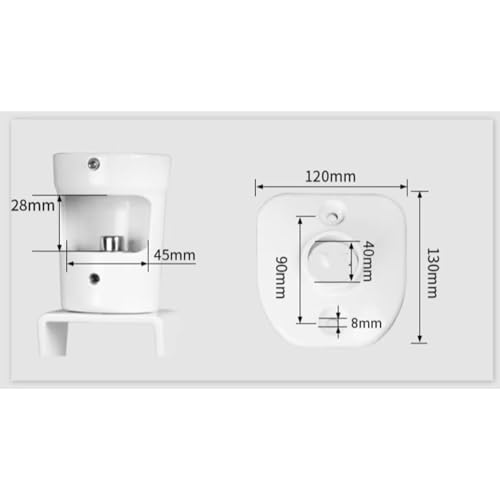 Support de projecteur rotatif en alliage d'aluminium noir de taille B - 6