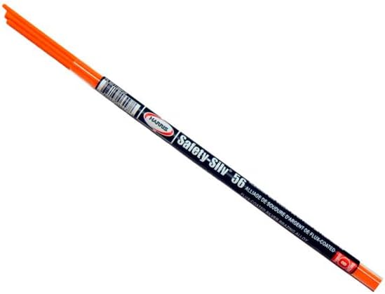 56F318MPOP Harris Safety-Silv 56% Silver Solder Brazing Alloy 3 Stix Flux Coated