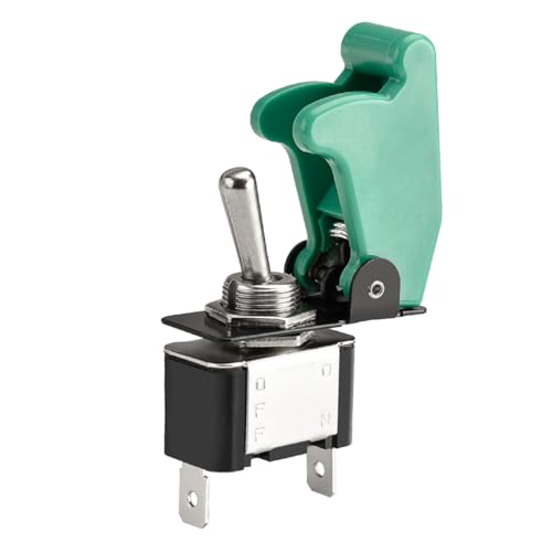 Heschen 12V 20A Kippschalter mit grüner Kappe