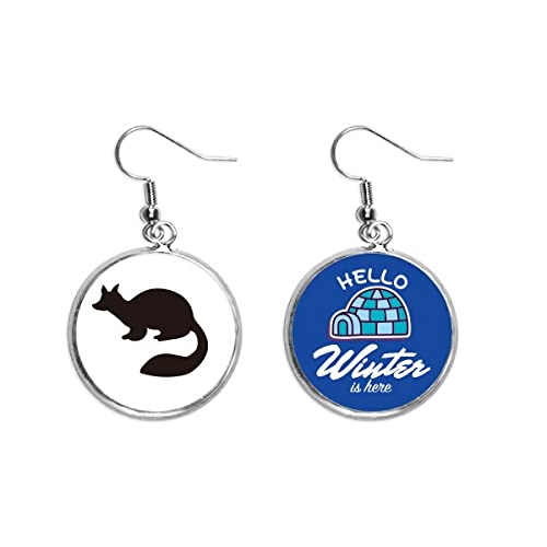 Pendientes de invierno Marta negro ideales para lucir con jerséis de cuello alto y abrigos