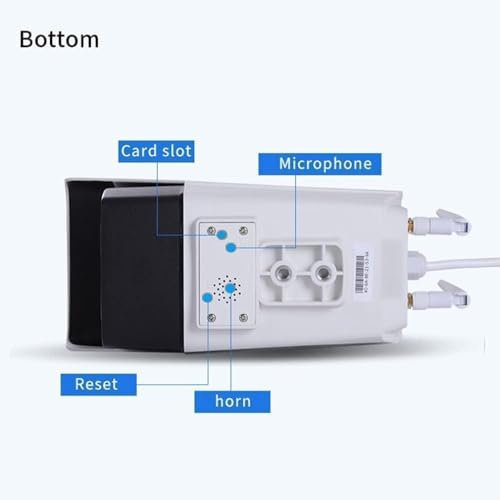 Image of TP PLUS 3MP Full HD Smart Wi-Fi CCTV Home Security Camera 360 with Pan Tilt Bulb Camera View & Talk 128GB SD Card Support (Not Included) Perfect for Office Monitoring (Bullet Camera)