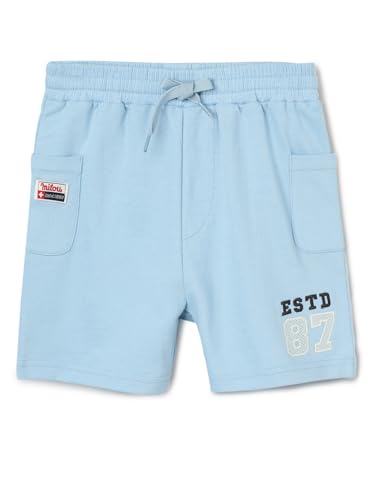 Image of Milou Girls 100% Cotton Stripes Allover Print Biowash Shorts | Soft & Breathable, Safe Dyes, Label-Free Comfort