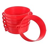 NUOBESTY 6 Stück Kunststoff Verkehrskegel Verbinderset Stabile Kegelverbinder für Parkschranken und Baustellen Langlebig und Einfach zu Montieren