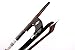 WUQIMUSC Upright Double Bass German Bow 3/4 size Powerful Sound Black Natural Mongolia Horse Hair Brazilwood stick Well balance Ebony frog Nice shell inlay(black hair)