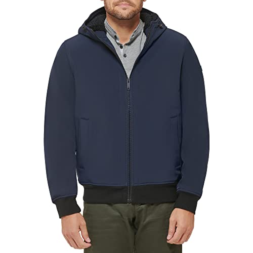 Image of DOCKERS Men's Softshell Sherpa Lined Bomber Jacket (Standard and Big & Tall)