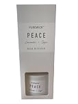 Pure-wick Peace Lavender & Sage Scented Reed Diffuser - 100ml Notes of Bergamot,Geranium,Lavender,Moss & Patchouli