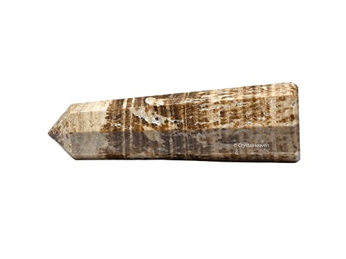 Image of Crystal Heaven Certified Aragonite Crystal Tower Obelisk Point for Chakra, Healing and Balancing - AAA Grade Original Certified Gemstone Agate for Reiki Meditation Yoga Spiritual (2-3 Inches)