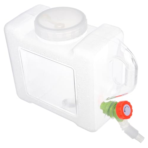 POPETPOP Portable Water Container with Spigot Lightweight Water Jug for Camping Road Trips and Emergency Storage with Easy Dispensing Tap