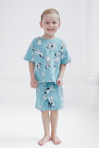 Image of Disney Boys' 2-Piece Tee and Shorts Set for Baby & Kids | Elastic Waistband Shorts, Soft Waffle Knit, Machine Washable