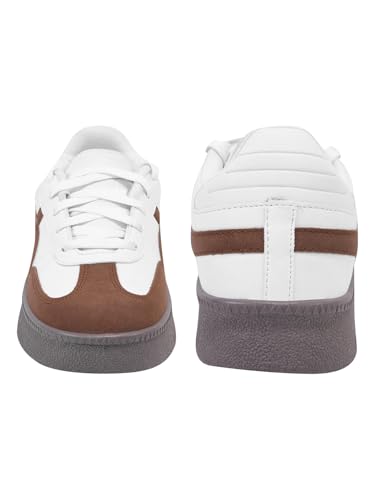 Image of Shoetopia Women's Casual Sneakers || Lace-Up Low-Top Shoes with Cushioned Sole || Trendy Daily Footwear Walking
