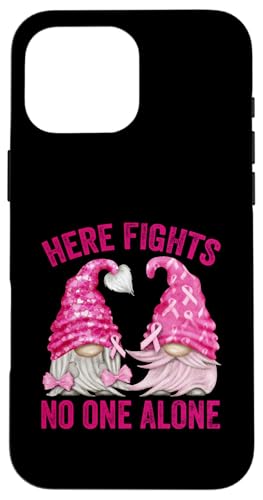 Wear Pink For Breast Cancer Awareness With Cute Gnome Custodia per iPhone 16 Pro Max