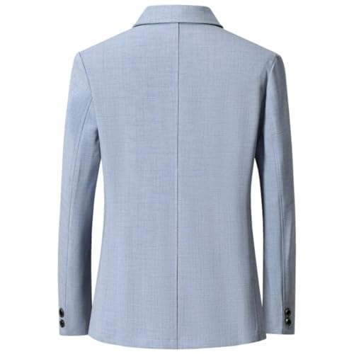 Men's Four-Season Light Long-Sleeved Jacket Single-Breasted Daily Business Casual Blazer3