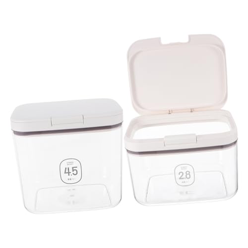 GRADENEVE 2pcs Airtight Flour Container Rice Storage Bin Baking Storage Containers for Kitchen Pantry