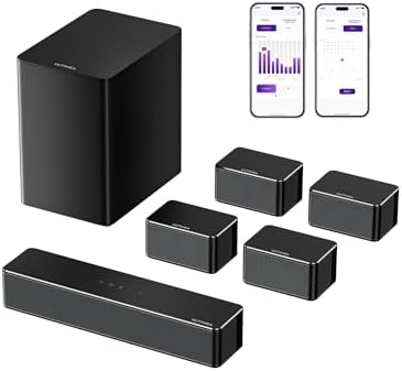 ULTIMEA 7.1 Barras de sonido para Smart TV, 4 altavoces envolvent...