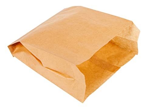 Pakomat Lot de 100 petits sacs en papier kraft marron, petits sacs en papier, sacs à pain, bonbons, confiseries, gâteaux, restauration rapide, sacs de...