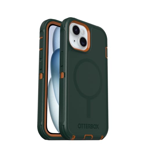 Image of OtterBox iPhone 17e, 16e, 15, 14, & 13 Defender Series - Green Intrigue