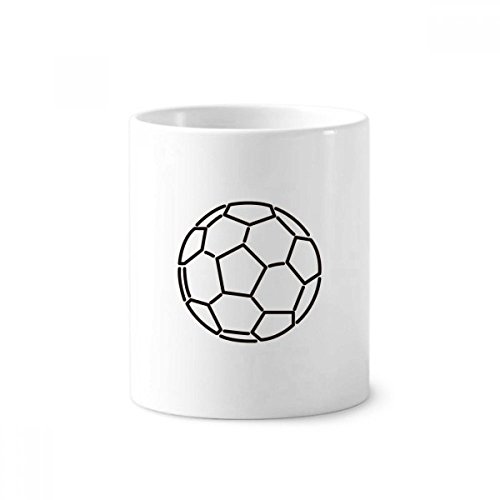 Support en céramique football blanc noir 350ml le cadeau idéal pour passionnés de sport