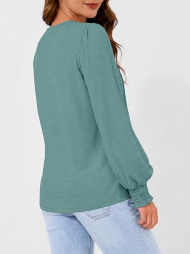 Image of AUTOMET Womens Long Sleeve Shirts Fall Blouses Tops Business Casual Outfits
