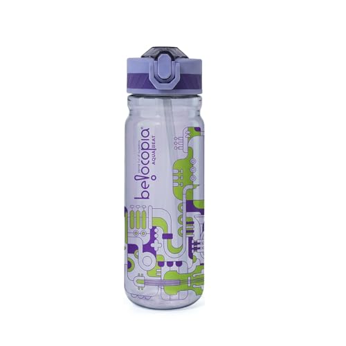 Image of Belocopia Aqua Beat Sipper Water Bottle 800ml | Purple | BPA-Free, Leakproof Flip Cap with Straw | Lightweight Daily Use Bottle for Office, College & Travel | Durable & Easy Carry Hydration Bottle