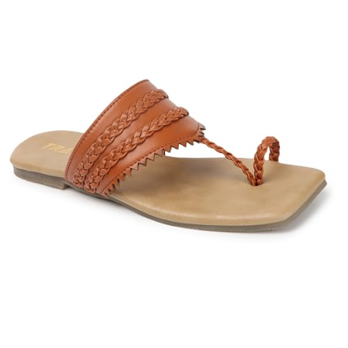 Image of TRASE Casual Flat Slippers For Women Sandals Stylish Footwear Flats Slippers Fashion Girls Chappal Ladies Sandal Daily Use, Ladies Sandals For Women Flat (46037)