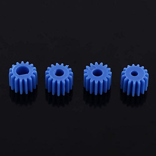 Walfront 26Pcs Plastic Spindle Worm Gear Set Assorted Plastic Shaft For Aircraft Car Model Diy Robot Gear Kit White Blue Spindle Gears 2Mm/2.3Mm/3Mm/3.17Mm/4Mm #TOP2
