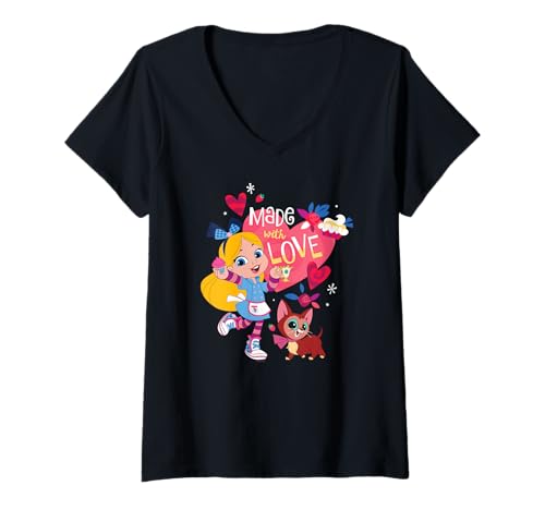 T-shirt col en V Alice's Wonderland Bakery idéal pour une tenue décontractée