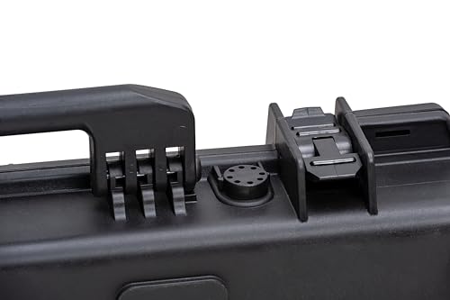 Image of MEIJIA Portable Waterproof All Weather Hard Rifle Case,Soft Handle Grip,Customizable Fit Foam Inserted,without wheels,Black