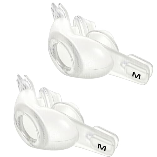 2 Pack Swift FX Nasal Pillow Cushion Medium Compatible with ResMed Swift FX CPAP Mask Dual-Wall Pillows C Pap Replacement Supplies Part for Swift FX