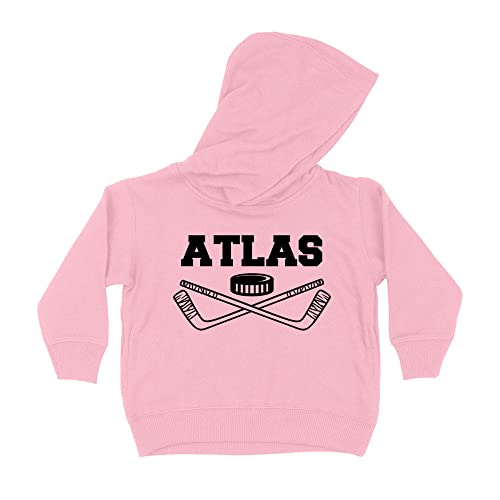 Hockey Atlas Kids Hoodie Sweatshirt Toddler 5T Light Pink