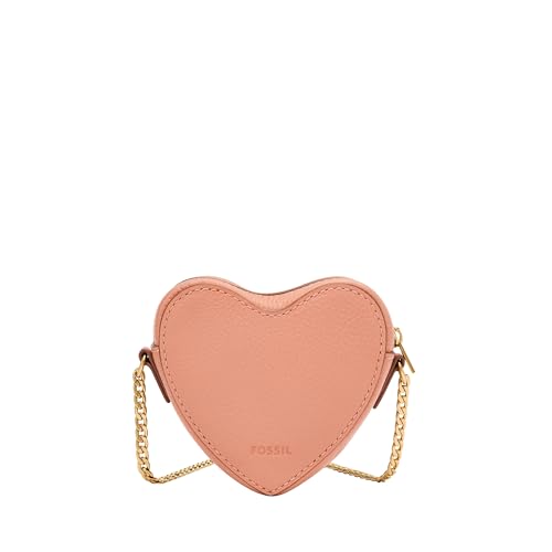 Image of Fossil Women's Logan RFID-Blocking Leather Zip Around Card Case Wallet with Keychain
