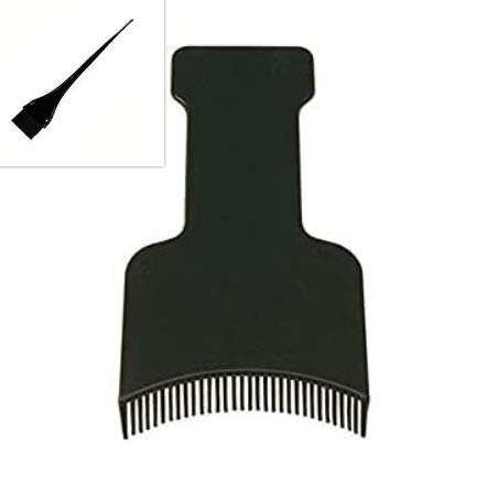 ibeautyTINTING BOARD WITH TINT BRUSH 2 PIECE SET BLACK COMB END
