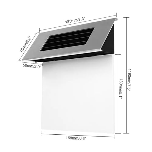 Lámpara de placa de puerta impermeable solar LED para evitar pérdidas 7