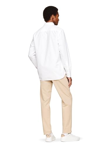 Image of Tommy Hilfiger Men's Long Sleeve Oxford Shirts in Regular Fit, Men's Button Down Shirts, Also Available in Big and Tall