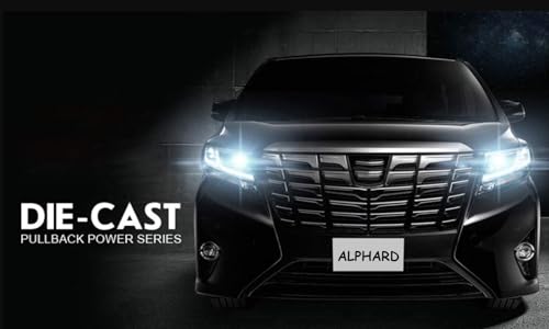 Image of 1:32 Scale Alphard Toy Car | Metal Pullback Diecast Car for Kids with Openable Doors, Sound, Light Effects Toy for Car Enthusiasts (Color As Per Available)