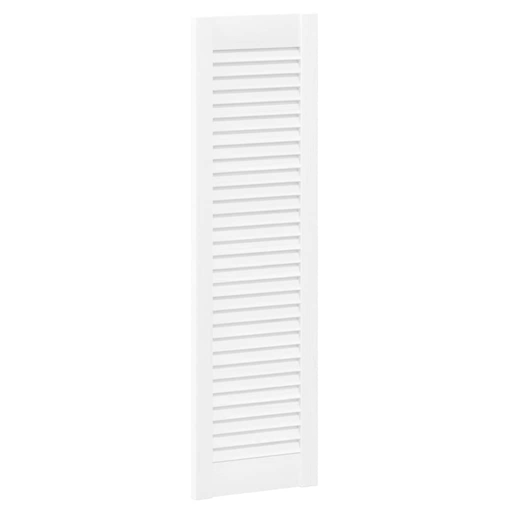 vidaXL Ante a Lamelle 2 pz Bianche 99x29,5 cm, porta della mobilia, porta dell'armadio, pannello a lamelle in legno, porta dell'armadio con le doghe