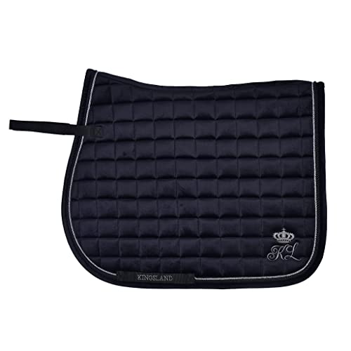 Tapis de selle dressage Kingsland KLmya en velours noir
