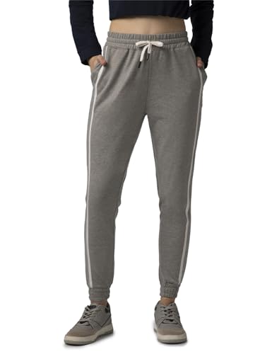 Image of FYLTR Women's Joggers with Side Tape Detailing - Elasticated Waistband | Contrast Drawstring | Elasticated Hem | Trackpants for Women | Winter Joggers for Women