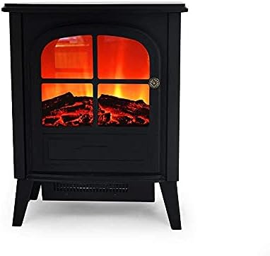 Electric Fireplace Wall-Mounted Electric Fireplace Chimney Stove Heater Electric Stove Electric Fireplace Heater Wood Burning Stove Flame Effect Electric Fireplace Heater1900W Vision