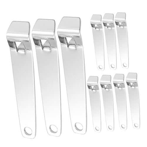UTHCLO 10 piezas Abridor de Frascos de Acero Inoxidable Abrebotellas para Solución Oral Herramienta Segura y Duradera para Abrir y Botellas Cocina y Uso Médico