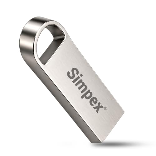 Image of Simpex (32GB 2.0V) Metal Body 32GB USB 2.0 Flash Drive,High Speed Read & Write Pen Drive, X-Ray & Temperature Resistant, Compatible with Windows & Mac OS