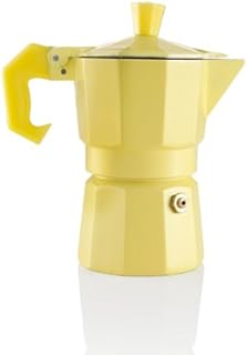 Brandani Caffettiera Aromatic Express x 1 tazza alluminio PVC Gialla