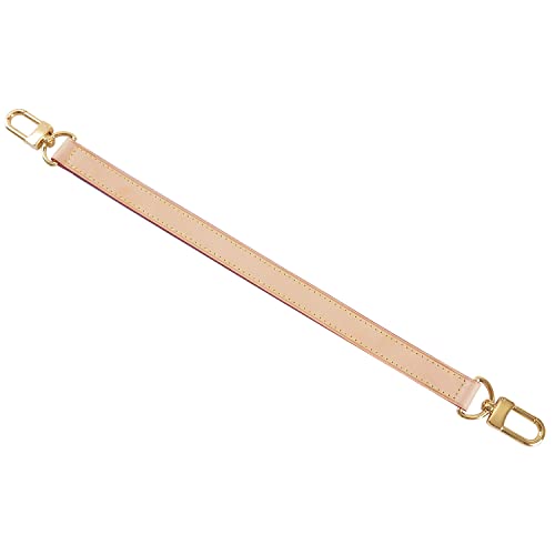 Image of Genuine Leather Plain Strap Replacement Top Handle Leather Strap for Handbag (Yellow, 26 in)