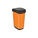 Produktbild Rotho Twist Mülleimer 25l mit Deckel, Kunststoff (PP) BPA-frei, orange, 25l (33.3 x 25.2 x 47.6 cm)