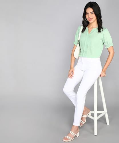 Image of Stylistico Summer Puff Half Sleeve Formal Top for Office wear Women Short Tops for Party Stylish Western Top Casual top for Womens Tops for Jeans