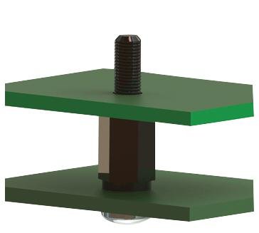 Entretoises hexagonales en nylon M4 M-F 10 mm (10 pièces) | Écarteurs/pieds STANDOFFS Fixations Quincaillerie, 10 x Qté - HTSN-M4-10-8-2