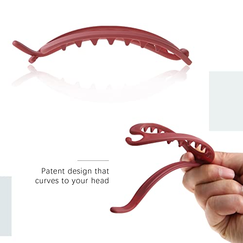 Awaytr French Concord Hair Clips Claw - 6Pcs Side Slid Flat Hair Clips For Volume Strong Hold No Slip Grip Hair Claw Clips For Women Girls Thick Thin Hair thumb #3