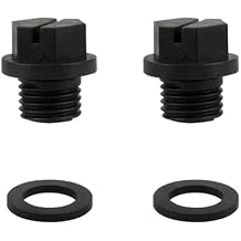 قابس مضخة حمام السباحة SPX1700FG لاستبدال سلسلة Hayward Super Pump PowerFlo وMaxFlo، لاستبدال أجزاء مضخة حمام السباحة Hayward، سدادات تصريف سوداء مقاس 1/4 بوصة، عبوتان