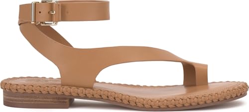 Image of Vince Camuto Libahs Ankle Strap Toe Loop Flat Sandals
