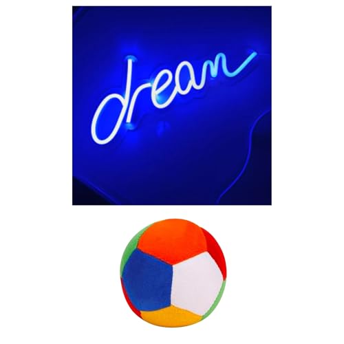 Image of EITHEO Stuffed Animal Plushie Stuffed Toy for Kids (Neon Dream +Ball)